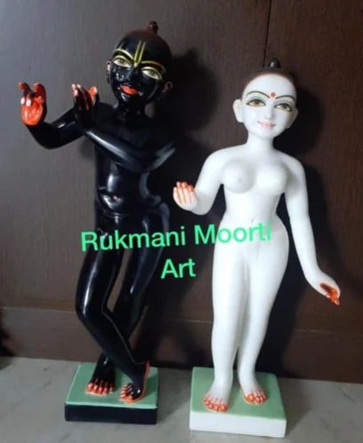 Temple Marble Iskcon Radha Krishna Statue