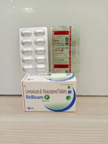 Lornoxicam & Paracetamol Tablets, Packaging Type : Box