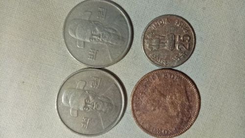 Polished Used Old Coins