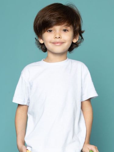 Boys Natural Cotton Round Neck T-Shirts