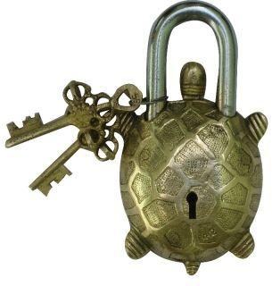 Decorative Brass Locks, For Longer Functional Life, Shape : Square, Round