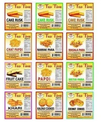 Glossy Paper Food Product Printed Labels, For Industrial