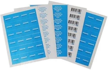 Glossy Paper Printed Labels, For Industrial