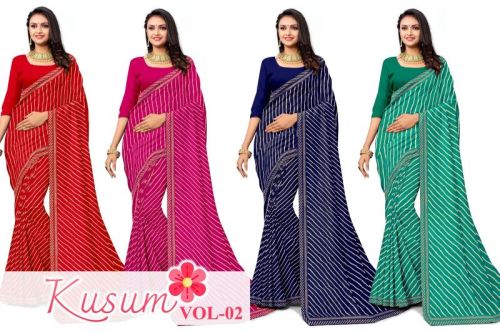 Unstitched Renial Lehariya Printed Saree, For Easy Wash, Dry Cleaning, Age Group : Adults