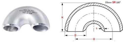 ASME B16.9 Buttweld 180 ° Short Radius Elbow