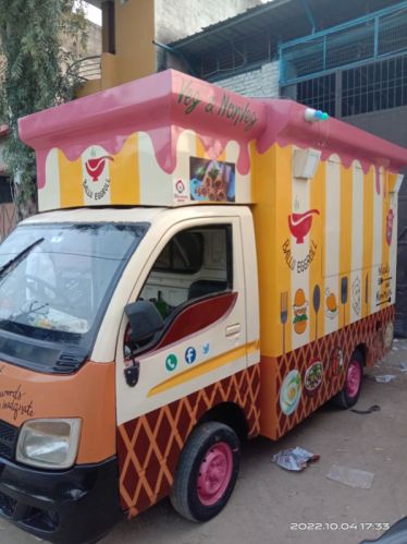 Yellow & Pink Food Van