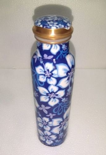 Meena Printed Copper Water Bottle, Feature : Lite Weight, Heat Resistance, Good Strength, Eco Friendly