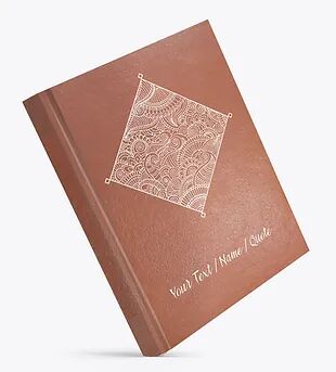 Customized Large Hardbound Diaries, Color : Black, Brown 7 X 9