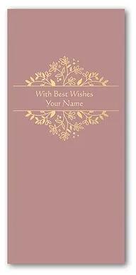 Customized Vertical Design Shagun Envelopes, Size : 3.5 X 7.5 Inch