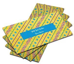 Printed Paper Customized Water Colour Effect Shagun Envelopes