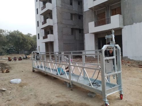 Mild Steel 2 Ton Galvanized Suspended Platform, For Construction, Building Crane, Load Capacity : 450 Kg