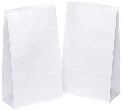 10 X 13 Inch White Kraft Paper Bag