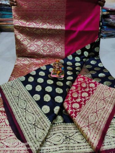 Unstitched Katan Saree, For Easy Wash, Age Group : Adults