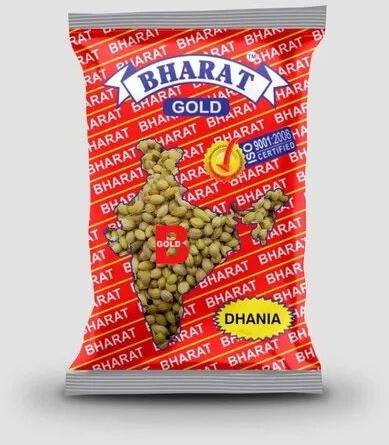 Bharat Gold Dhaniya Seeds, Packaging Size : 5 Rs X 20 Pouch