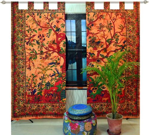 Marusthali Printed Boho Window Curtain, Technics : Machine Made
