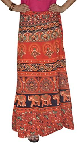 Marusthali Ladies Printed Cotton Skirt, Technics : Machine Made