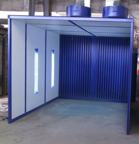 Color Coated Mild Steel Paint Spray Booth, For Truck Chasis, Truck Body