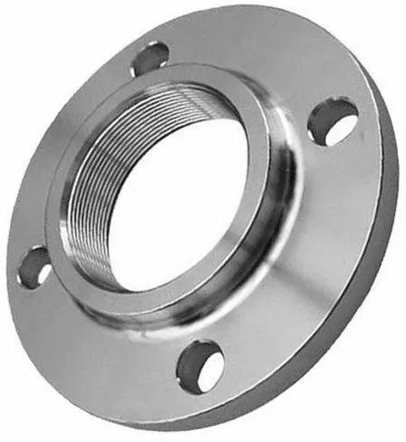 Round Carbon Steel Forged Screwed Flanges, Grade : SA-105