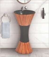 Designer One Piece Wash Basin, For Home, Hotel, Office, Restaurant, Feature : Durable, Perfect Shape