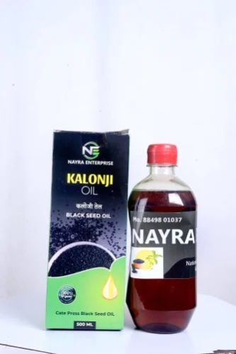 Organic 500ml Kalonji Oil, Color : Black