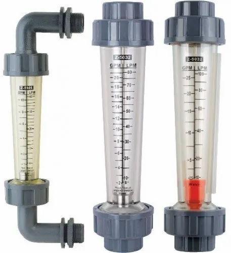 Cylindrical Plastic Polycarbonate Rotameter Flow Meter