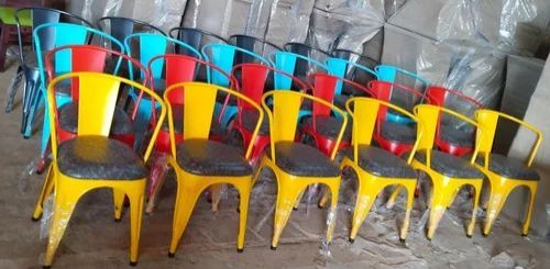 Polished Metal Table Chair Set, Style : Common