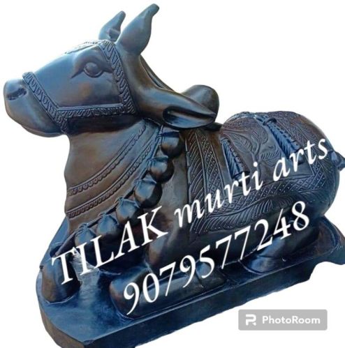 Stone Polished Marble Nandi Statue, For Home Temple Garden Office, Size : Customer Size