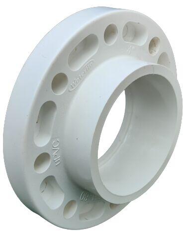 White High Pressure Round Waterflo UPVC Flange