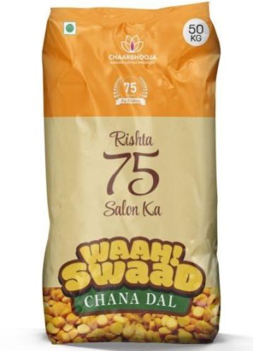 Organic Waah Swaad Chana Dal, For Cooking, Packaging Type : Plastic Packet