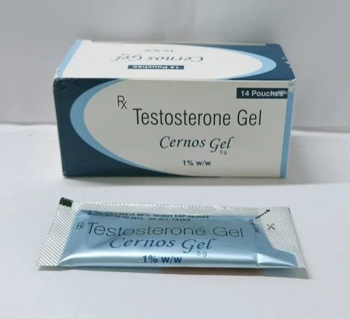 Testosterone Gel Cernos Gel, Product Type : Finished Product, Packaging Size : 14 Pouches, Packaging Type : Packet