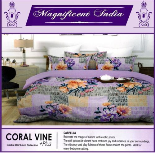 Multicolor Chiffon Exotic Print Bedsheet, For Home, Hotel, Salon, Size : Multisizes