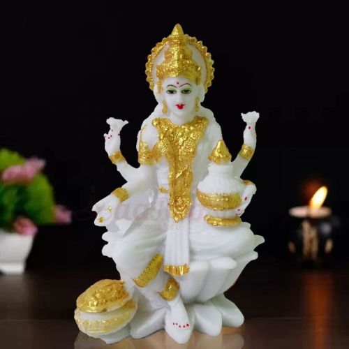 Polyresin Dhan Lakshmi Statue, For Gifting, Home, Office, Temple, Feature : Durable