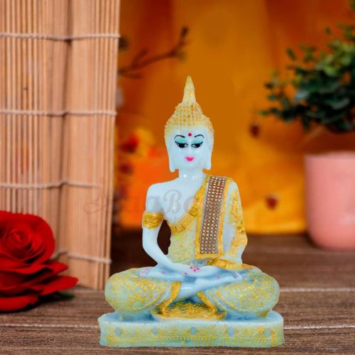 Samadhi New Golden Shading Buddha Statue, For Garden, Home, Office, Shop, Size : 6 X 9 Inch