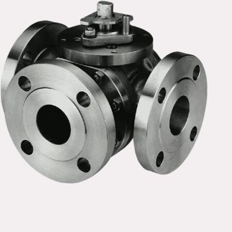 High Carbon Steel FE 3 Way Valve, For Pipe Fitting Industrial Use, Size : Customised