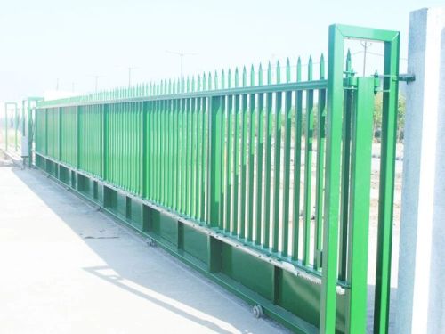 Mild Steel Automatic Sliding Gate, For Factory