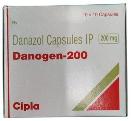 Danogen 200mg Capsules, For Endometriosis, Breast Cysts (lumps)