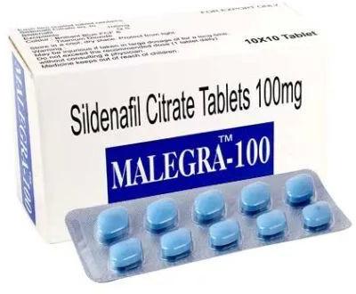 Malegra 100mg Tablets, Packaging Type : Blister