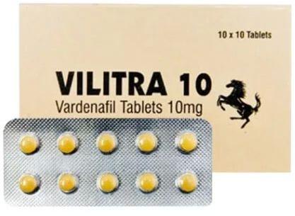 Vilitra 10mg Tablets, Packaging Type : Blister