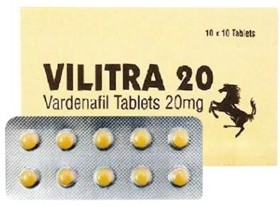 Vilitra 20mg Tablets, Packaging Type : Blister