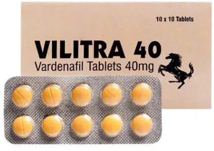 Vilitra 40mg Tablets, For Erectile Dysfunction