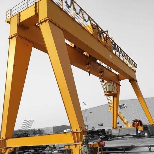 Mild Steel Double Girder Goliath Crane For Construction