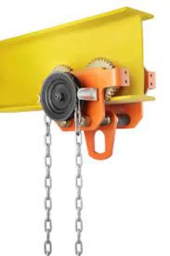 Electrical Chain Hoist With Geared Trolley, For Workshop, Factory