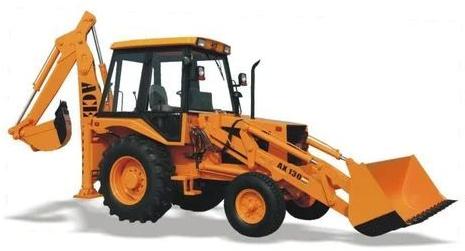 Yellow Backhoe Loader, For Construction, Automation Grade : Automatic