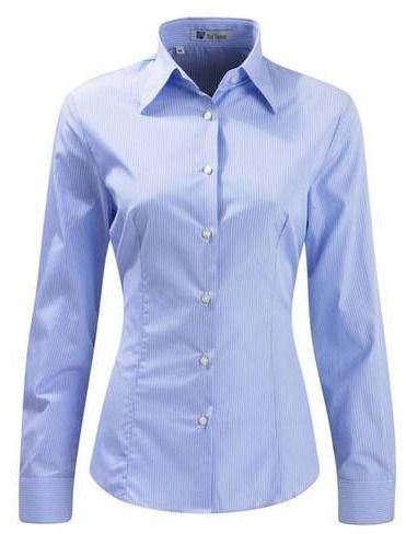 Cotton Plain Ladies Formal Shirt, Size : XL