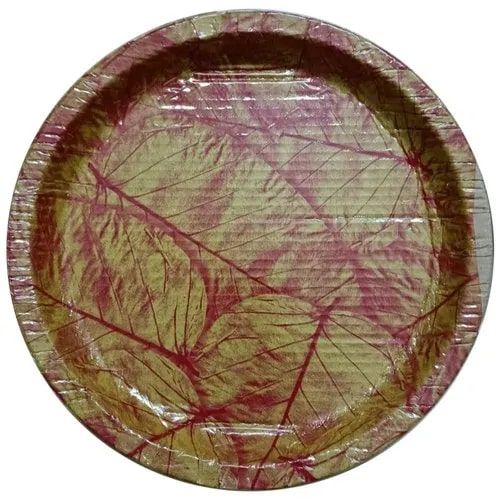 Circular Disposable Brown Corrugated Paper Plates, For Event, Party, Size : 12 Inch