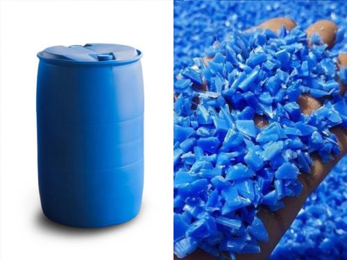 HDPE Blue Drum Flakes, Packaging Type : PP Bags