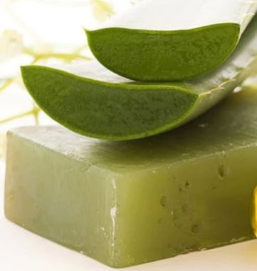 Bar Sqaure Aloe Vera Soap, For Light Green, Packaging Size : 50gm, 100gm