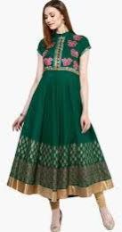 Printed Ladies Anarkali Kurti, Size : M, XL