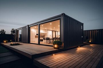 Polished Mild Steel Home Container