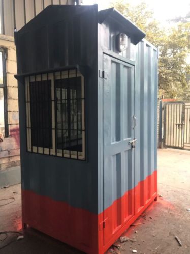 Multicolor Polished Mild Steel Security Cabin, For Industrial, Shape : Rectangular